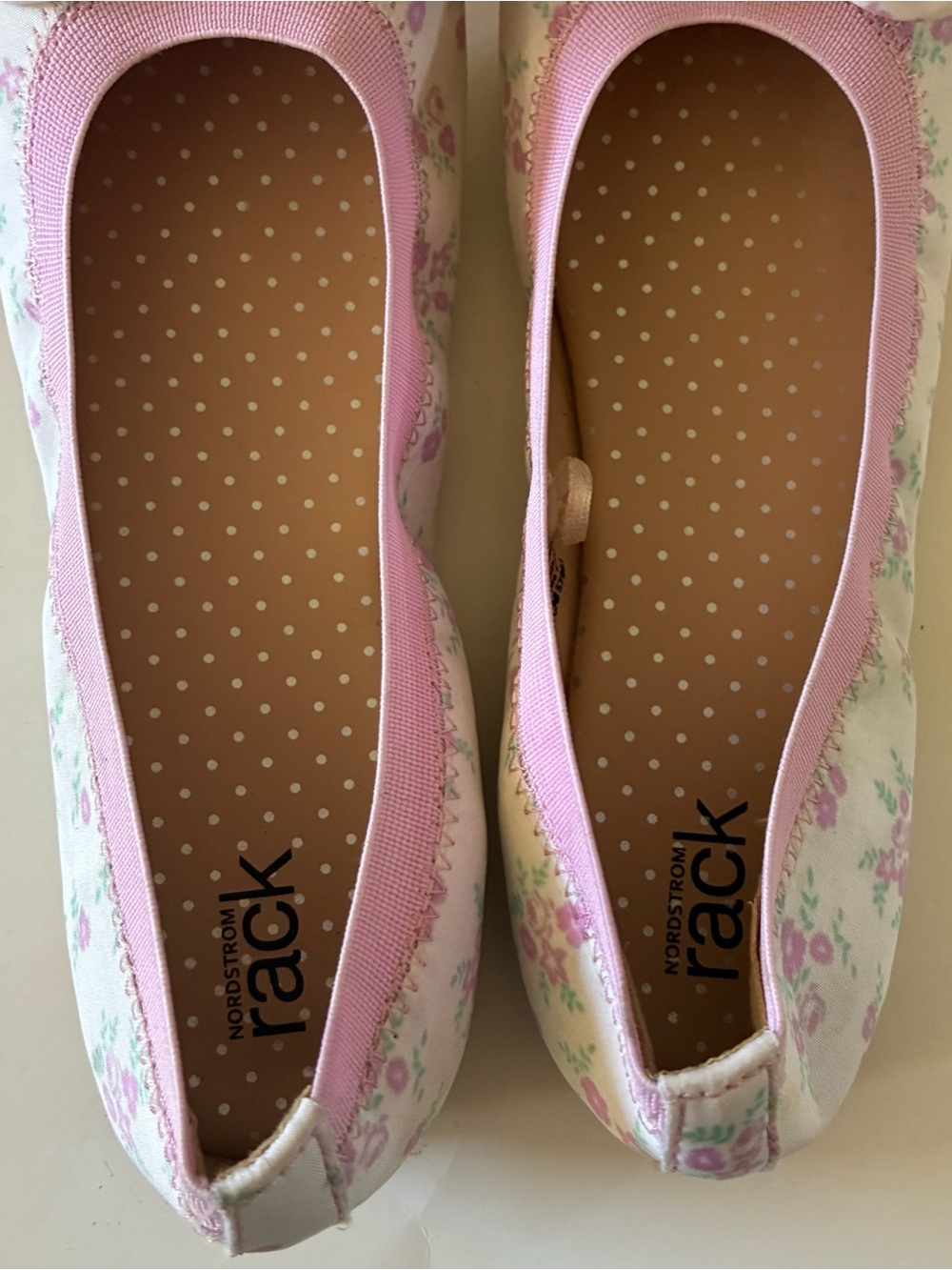 Nordstrom Rack Girls Remma floral ballet flats with bow details Size 4M - Picture 8 of 14
